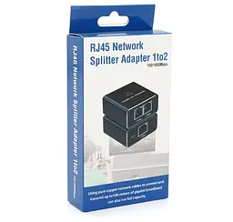 Активний RJ45-сплітер 1x2 Network splitter Adapter Voltronic YTS-RJ45-ato2 1000Mbps - мініатюра 4