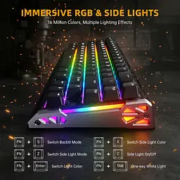 Ігрова магнітна клавіатура ATTACK SHARK R68 HE / Дротове підключення / Magnetic Switch / Black - мініатюра 7