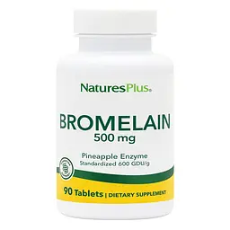 Натуральна добавка Natures Plus Bromelain 500 mg, 90 таблеток