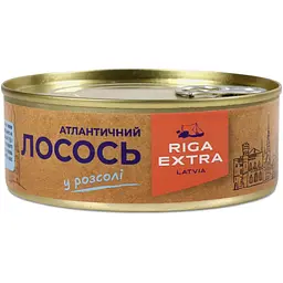 Атлантичний лосось Riga Extra в розсолі 230 г (783174)