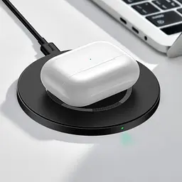 Бездротовий зарядний пристрій Baseus Simple Magnetic 15W WXJK-E01 Black - мініатюра 7