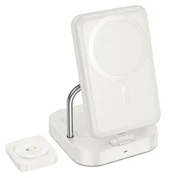 БЗП Hoco CQ16 Astute 4in1 + Power Bank PD20W 10000 mAh Milky White