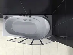 Шторка для ванни Rea Idea 120 см складана REA-W0850, Універсальна - мініатюра 8