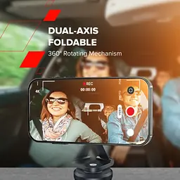 Універсальний автотримач Canyon Magnetic phone holder OnGrip 10 aluminum Black (CNS-CCHM10) - мініатюра 10