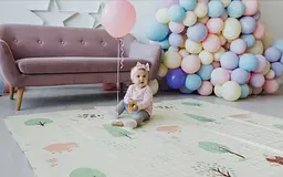 Дитячий двосторонній складаний килимок Poppet Тигреня в лісі і Молочна ферма, 200х180 см (PP001-200) - мініатюра 9