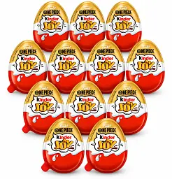 Шоколадные яйца Kinder Joy Funko One Piece 12 шт*20 г