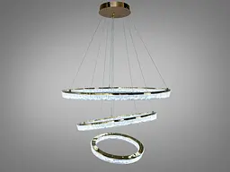 Підвісна LED люстра Romin кільця біла 220 Вт 38-40 м²