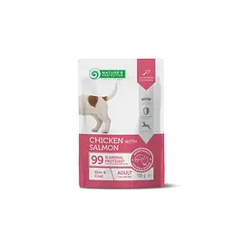 Вологий корм для собак з куркою та лососем Nature’s Protection Skin & Coat with Chicken and Salmon, 100г