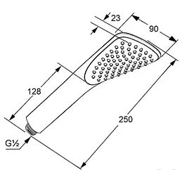 Ручний душ Kludi Fizz 1S 6760005-00 - мініатюра 2