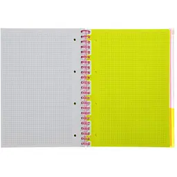 Зошит на пружині Buromax Neon А4 (210x297) 120 аркушів 3 PVC рожевий (BM.24349911-10) - мініатюра 3