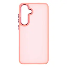 Противоударный чехол для Samsung Galaxy S24 FE 5G (SM-S721), Frame, розовый, панель-накладка, термополиуретан TPU + поликарбонат PC, защита всего корпуса, защита кнопок и камеры, устойчив к деформациям, ArmorStandart (ARM76915)