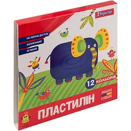 Пластилін 1 Вересня Zoo Land, 12 кольорів, 240 г (540586) - мініатюра 2