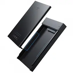 Кишеня Baseus Full Speed для SSD/HDD 2.5" SATA 3.0 10Gbps Type-C USB 3.2 Черный (CAYPH-C01) - мініатюра 2