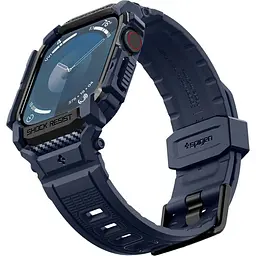 Чохол-ремінець Spigen Rugged Armor Pro для Apple Watch 46mm Navy Blue (ACS08606) [149628] - мініатюра 2
