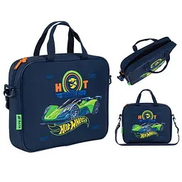 Шкільна текстильна сумка Kite Hot Wheels (HW26-589)