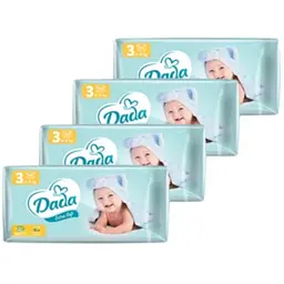 Набор подгузников Dada Extra Soft Midi 3 (4-9 кг) 200 шт. (4 уп. х 50 шт.)