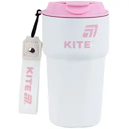 Термокружка Kite 450 мл біло-рожева (K25-1220-3)