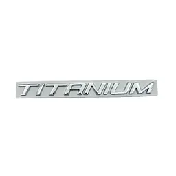 Емблема напис Titanium для Ford Explorer хром 197×17 мм метал (на скотчі)