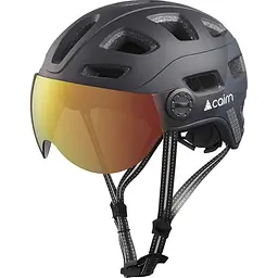Велошолом Cairn Quartz Visor LED USB 58-62 Чорний