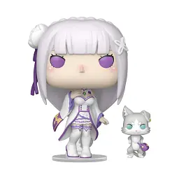 Набір ігрових фігурок Funko POP! Re:ZERO Емілія з Паком вініл 9,6 см 2 предмети - мініатюра 2
