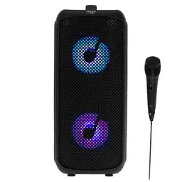 Bluetooth колонка Adler AD 1903 з радіо, караоке, RGB-підсвіткою, акумулятор 1500 мАг Bluetooth колонка - мініатюра 2