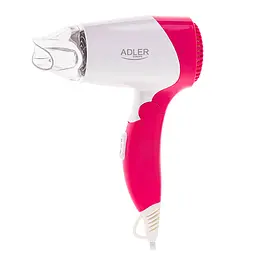 Фен Adler 14,8х17,5х6,5 см Біло-рожевий AD 2259 - мініатюра 3