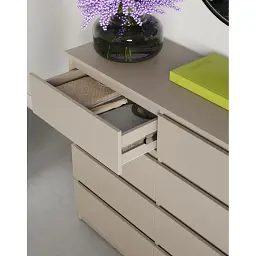 Комод в спальню MebelStar Нео 8Ш 120x43x98 см Кашемір (MBS-1096) - мініатюра 3