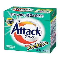 Kao Attack Highly Active Bio Power Японський пральний порошок з біоферментами 850 г