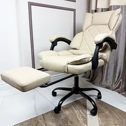 Крісло комп'ютерне DEXON PRIME з еко-шкіри з підставкою для ніг - мініатюра 16