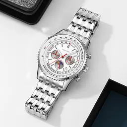 Наручний годинник чоловічий 9348SI Silver Skmei acs0030885 - мініатюра 4