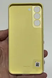 Оригінальний силіконовий чохол для Samsung Galaxy S22 PLUS Silicone Cover Butter Yellow EF-PS906TYEGRU SM-906 - мініатюра 9
