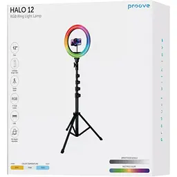 Кільцева LED лампа Proove Halo 12 (PLRL12100401) [123801] - мініатюра 5