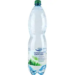 Упаковка мінеральної води Карпатська Джерельна слабогазована 9 л (1.5 л х 6 шт.) - мініатюра 3