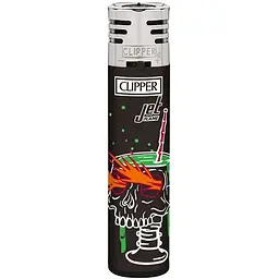 Запальничка Clipper Jet Flame Skull Drinks - мініатюра 3