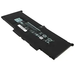 Акумулятор для ноутбука Dell F3YGT (Latitude 7280, 7380, 7480, E7280, E7380, E7480) 7.6V 7500 mAh 60Wh Black (2X39G) - мініатюра 2