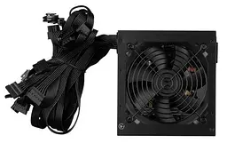 Блок живлення 2E 550 Вт Master Power, Black, ATX, 80 Plus, Active PFC, 120 мм, 3xMolex / 5xSATA / 2xPCI-E 6+2-pin / 1xMB 20+4-pin / 1xCPU 4+4-pin, захист OVP/SCP/OPP/OCP (2E-MP550-120APFC) - мініатюра 2