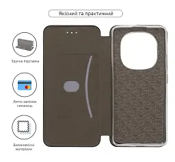 Чохол-книжка ArmorStandart G-Case для Xiaomi Redmi Note 14 Pro 5G / Poco X7 Black - мініатюра 3