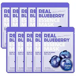 Маска для обличчя FarmStay Real Blueberry Essence Mask Чорниця 23 мл - мініатюра 2
