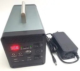 Акумуляторний інвертор-перетворювач напруги 600 Вт 150000 mAh Power Bank з розеткою 220 V та 12 V, зарядна станція Yachu 555 Wh 11,1 V/50 Ah/600 W - мініатюра 6