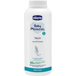 Тальк захисний Chicco Baby Moments з рисовим крохмалем 150 г (12258.00)