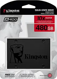 Накопичувач SSD 480GB Kingston A400 2.5" SATAIII TLC (SA400S37/480G) - мініатюра 5