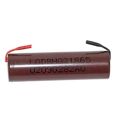 Акумуляторна батарея Li-ion 18650 YT-2000, для пайки, 2000 мА·г, коричнева - мініатюра 5