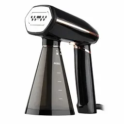 Ручний відпарювач для одягу з знімним резервуаром 350 мл Domotec MS-1272 1600 Вт Пароочисник вертикальний для одягу та текстилю із баком 0.35 л Чорний