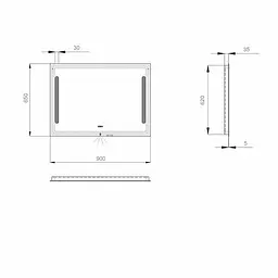 Дзеркало Sanwerk Лава "Стелла" 90x65 ZL0000141 - мініатюра 4