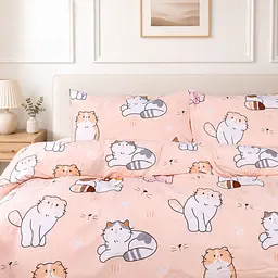 Комплект дитячої постільної білизни MirSon Ranforce Elite 17-0665 Cream Kittens 110х140 см кремовий (2200009904240) - мініатюра 3