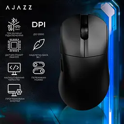 Миша бездротова Ajazz AJ179 V2 Max Чорний (AJ179-V2-MAX-B) - мініатюра 6