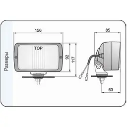 Протитуманна фара Wesem 156х92 mm / ближнє світло / 1 шт. (3НР 158.63) - мініатюра 3