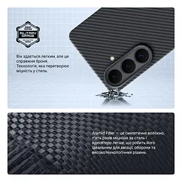 Чехол ArmorStandart BlackIcon Aramid Twill MagCase для Samsung S26 Plus Black (ARM90146) - мініатюра 4