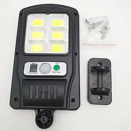Ліхтар вуличний акумуляторний світильник 1000mA на сонячній батареї LED Solar Street Light BL BK-818-6 COB - мініатюра 2