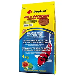 Сухий корм для ставкових риб Tropical в паличках Koi & Goldfish Colour Sticks 50 л для всіх ставкових риб
